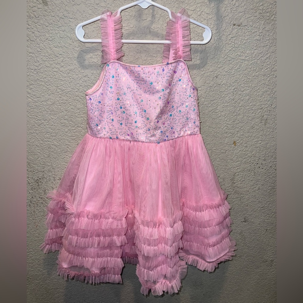 Rare Editions Pink Ruffled Kids Costume